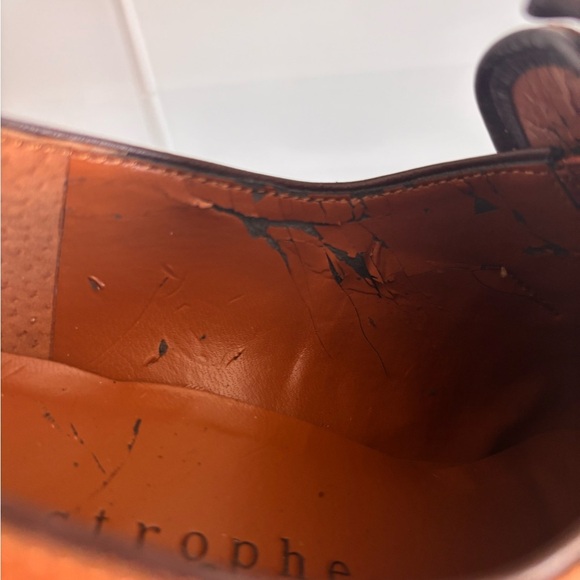 Apostrophe Tan Leather Fringe Loafers - Picture 3 of 8